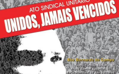 Ato sindical unificado rememora os 50 anos do Golpe e celebra luta pela liberdade