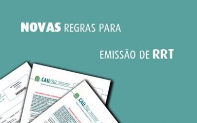 Novas regras para RRT a partir de março de 2015