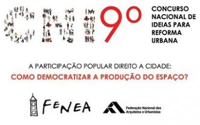 Abertas inscrições para o 9º Concurso Nacional de Ideias para Reforma Urbana