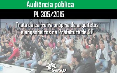 Audiência pública debate projeto de lei que cria carreira própria de arquitetos na Prefeitura de SP