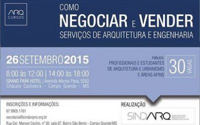 SINDARQ-MS promove curso sobre negociação de serviços