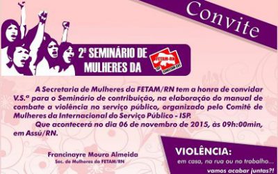 Seminário aborda violência contra a mulher no RN