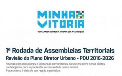 Vitória (ES) realiza 1ª Rodada de Assembleias Territoriais