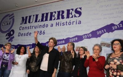 Dilma evidencia o protagonismo feminismo em evento da CUT