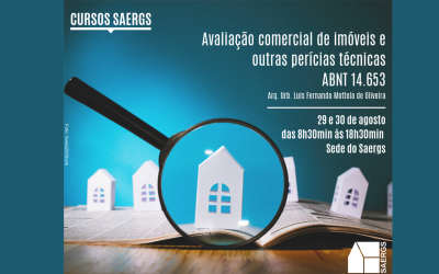 Saergs promove curso de avaliação comercial de imóveis e perícias técnicas