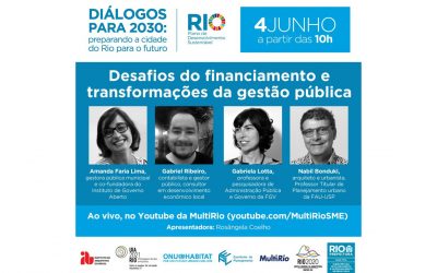 Debate com especialistas e população para o Plano de Desenvolvimento Sustentável do Rio