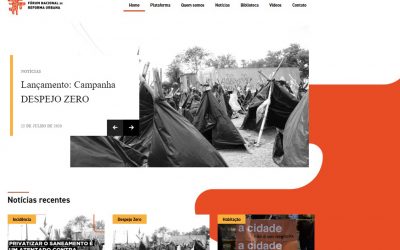 Fórum Nacional de Reforma Urbana promove atualizações em seu site