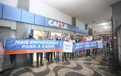 Protestos e mobilizações marcam os 160 anos da Caixa