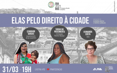 Live da FNA debate garantia do direito à cidade a partir de lutas contra discriminações