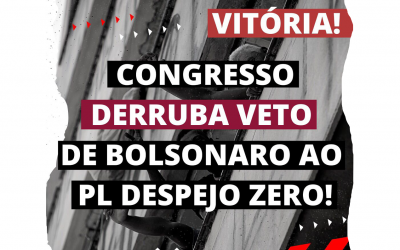 Federação defende a derrubada de veto ao Despejo Zero