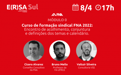 FNA promove curso sobre organização e formação sindical